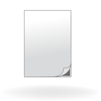 weiße Klebefolie mit Schutzfolie